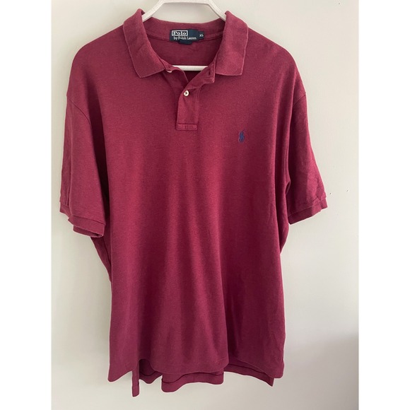 Polo Ralph Lauren Other - Polo Ralph Lauren Mens XL Burgundy Maroon Short Sleeve Cotton Pique Polo Shirt